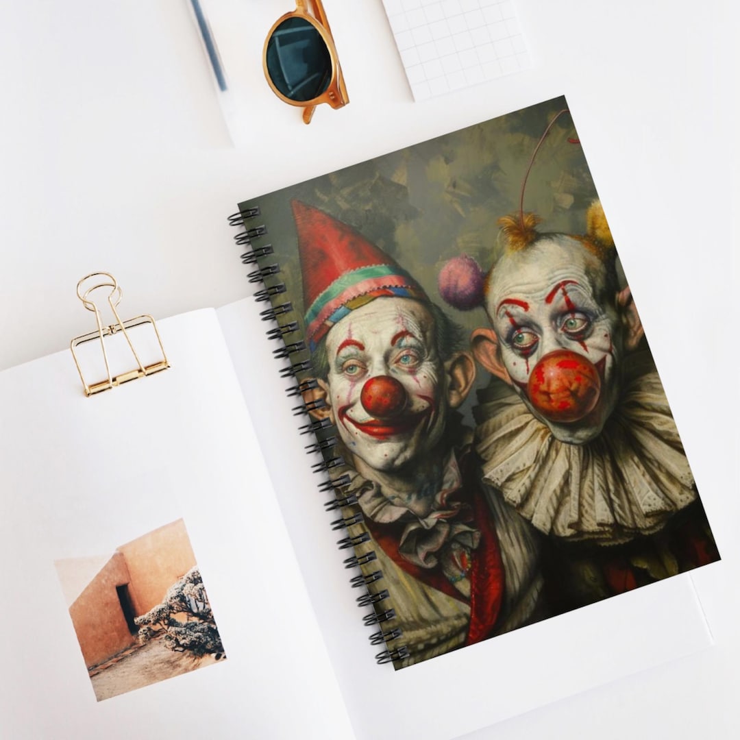Circus Clowns Spiral Notebook - Creative Journaling, Gift for Clown ...