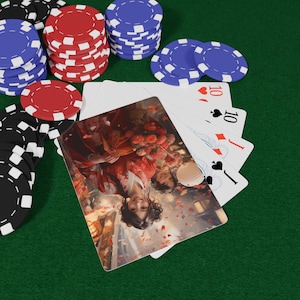 Juego de cartas de póker "Japanese Celebrations", regalo único para jugadores, baraja vintage, imprescindible para la noche de juegos, perfecto para los amantes de las cartas.