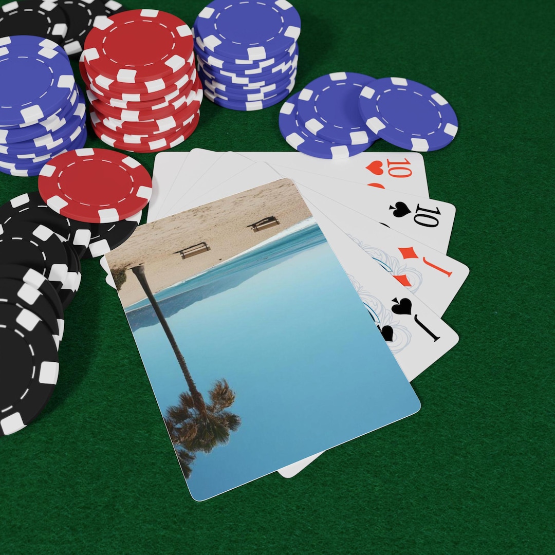 マリブポーカートランプ - 楽しいゲームナイト、ポーカー愛好家へのギフト、カジノテーマ、ユニークなトランプ、カードゲームセット、カードゲームナイト -  Etsy 日本