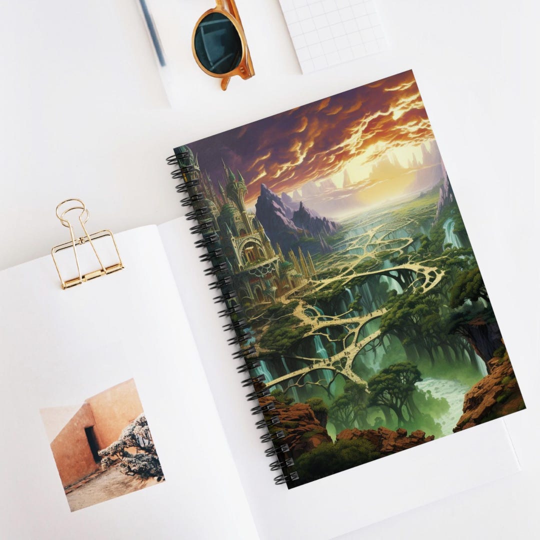 Fantasy Realms Spiral Notebook - Perfect for Writers, Students, or ...