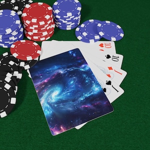 Naipes Sinfonía Galáctica: Baraja de Música Cósmica, Cartas con Arte Inspirado en el Espacio, Juego de Póker Celestial, Regalo para Amantes de la Música y la Astronomía