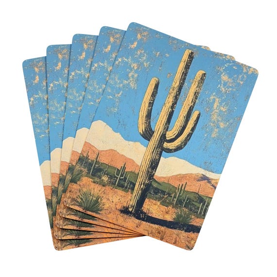 Saguaro Kaktus Spielkarten - Kultige Wstenlandschaft, Schnheit und  Wstenflora des Sdwestens, Naturdeck, Spielenacht, Pokernacht - Etsy.de