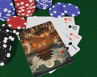 Chinese Celebrations Poker Playing Cards Set, Custom Design for Game Nights, Family Gatherings, Gift for Card Enthusiasts, Poker Game Night