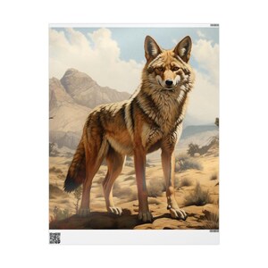 Koyote Geschenkpapier, Natur inspirierte Verpackung, einzigartiges Weihnachtsdekor, umweltfreundliches Geschenkpapier