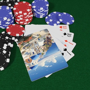 Juego de cartas de Grecia, baraja de póker única, cartas de estilo vintage, regalo para amantes de las cartas, perfecto para una noche de juegos, cartas de póker