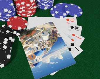 Greece Playing Cards Set, Unique Poker Deck, Vintage Style Cards, Gift for Card Lovers, Perfect for Game Night, Poker Playing Cards