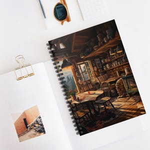Cabin Life Spiral Notebook - Perfect for Nature Lovers, Journaling, Gift for Writers, Cozy Decor, Sketching, Travel Journal, Fun Diary