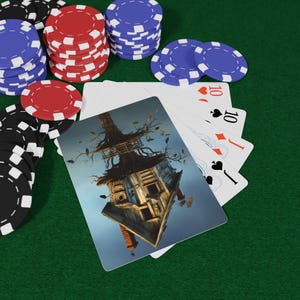 Juego de cartas de póker Birdhouse, ideal para noches de juegos, coleccionistas, regalos para gamers, decoración del hogar, entusiastas de los juegos de cartas, naipes.