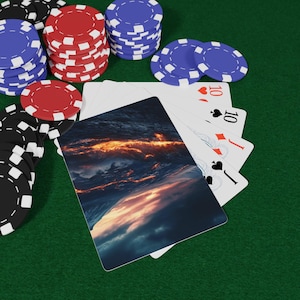 Land of Fire and Ice Playing Cards - Icelandic Landscapes, Volcanic Wonders & Glacial Beauty, Adventure Deck, Game Night, Poker Night Fun