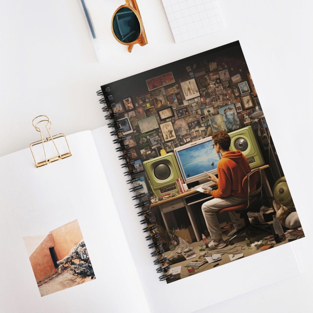 2000s Spiral Notebook for Inspiration, Journal for Artists and ...