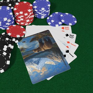 Baralho de pôquer Alaskan Wildlife, baralho inspirado na natureza, presente exclusivo para amantes de cartas, perfeito para noites de jogos, tema de vida selvagem