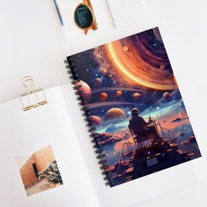 Space Dreams Spiral Notebook - Ruled Line for Astronomers, Journal Lovers, Space Enthusiasts, Gift for Students, Inspirational Stationery