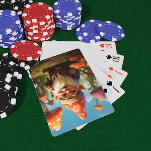 Jeu de cartes à jouer au poker Gnome Life, cadeau amusant pour jeux de cartes, soirée jeux en famille, soirées casino, bas de Noël unique, cartes ludiques
