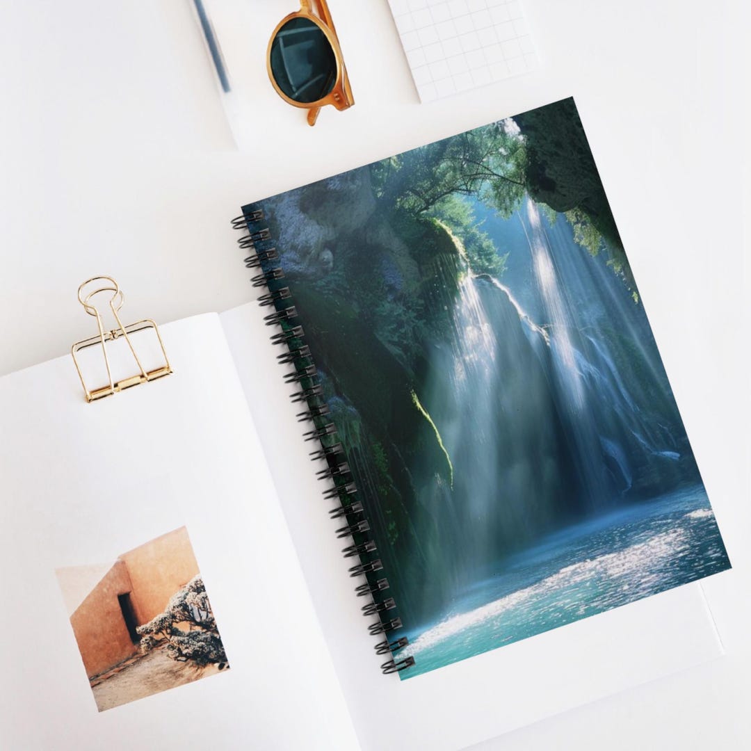 Magical Waterfalls Spiral Notebook | Perfect for Journaling, Writing ...