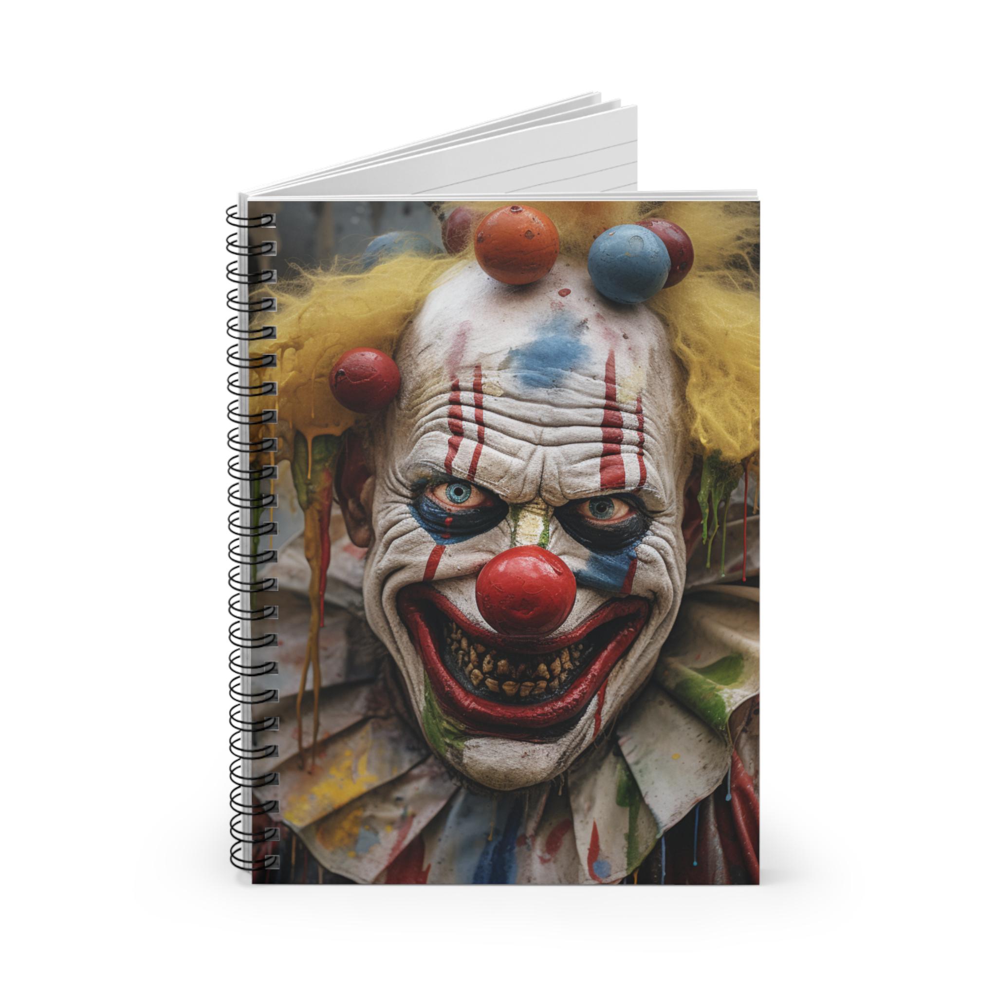 Clowns Spiral Notebook, Horror Journal, Halloween Notebook, Unique Gift ...