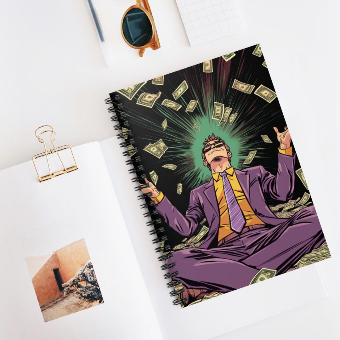 Manifesting Wealth Spiral Notebook - Perfect for Entrepreneurs, Goal ...