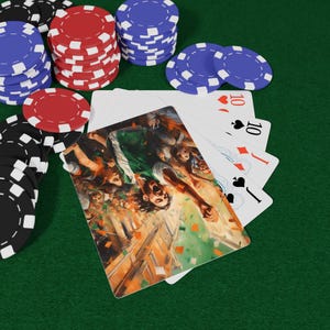 Juego de cartas de póker "Irlanda Celebraciones" / Diversión para noches de juego, regalos para gamers, decoración de casino, artículos esenciales para una noche de póker, coleccionables únicos