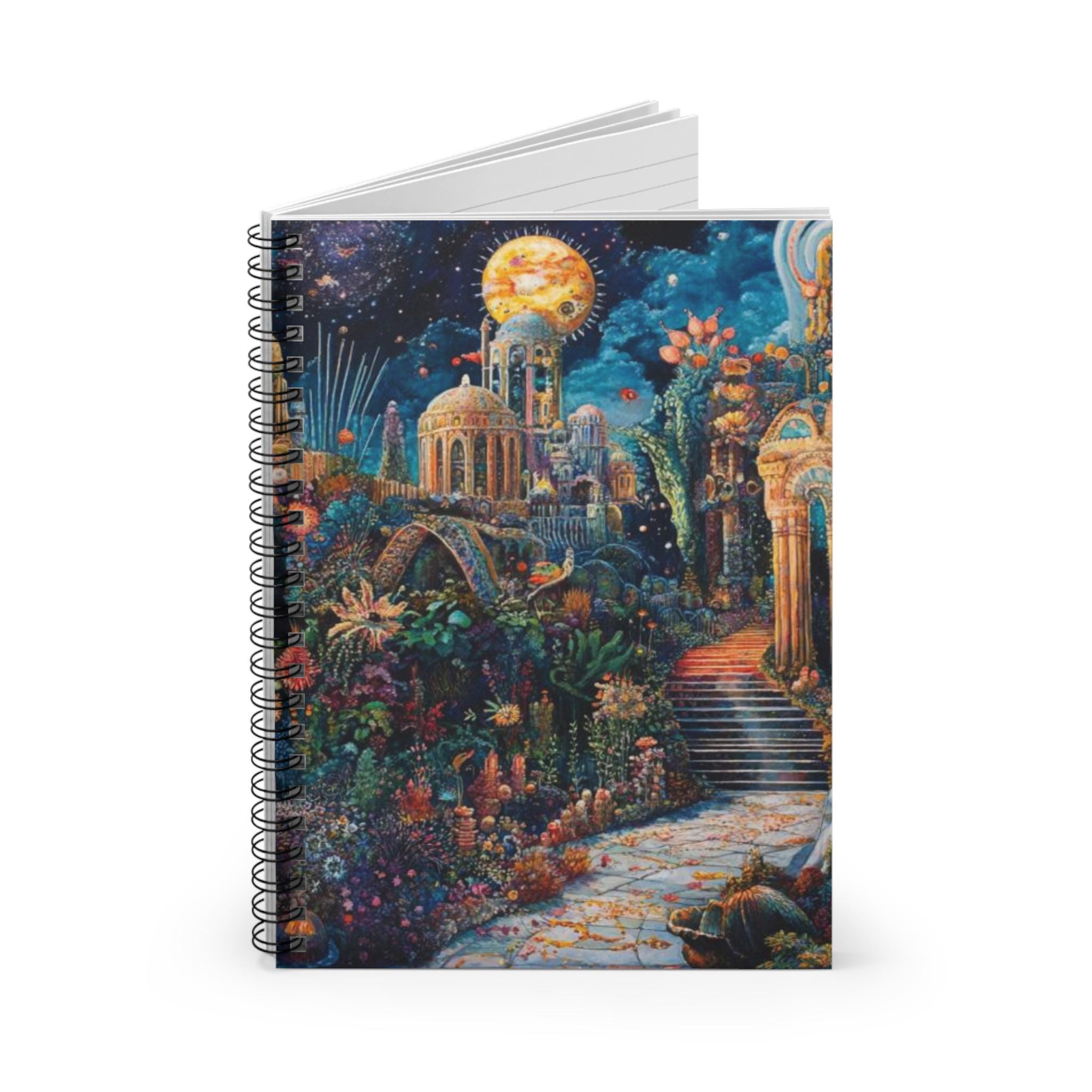 Temporal Garden Spiral Notebook - Ruled Line, Whimsical Journal, Nature ...