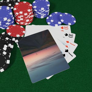 Conjunto de cartas de pôquer da Dakota do Norte, jogos de cartas exclusivos para amigos, itens essenciais para uma noite de cassino, presente para jogadores, entretenimento doméstico