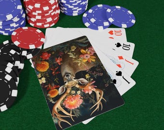 Flora and Fauna Poker Playing Cards Set, Nature-themed Card Game, Unique Gift for Gamers, Home Decor, Game Night, Outdoor Lovers