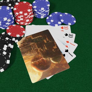 Wiege der Zivilisation Poker Spielkarten Set, Einzigartiges Geschenk für Kartenspieler, Fantasy Dekor, Spielabende, Sammelspielkarten