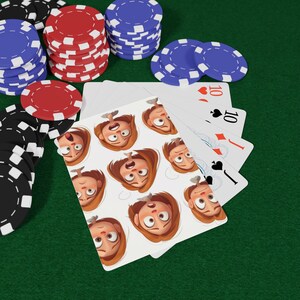 Emotional Expressions Poker Spielkarten - Einzigartige Kartendesigns, perfekt für Spieleabend, Geschenke, Sammlerstücke, Kasino-Liebhaber, Party