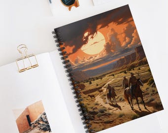 Wyoming Spiral Notebook - Ruled Line, Western Journal, Gift for Writers, Nature Lover Notebook, Unique Stationery, Fun Sketchbook