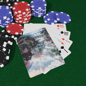 Cartas de Baralho com Paisagens Chinesas - Baralho de Beleza Cênica, Arte Tradicional Chinesa e Vistas Icônicas, Cartas Inspiradas na Natureza, Cartas de Baralho de Pôquer