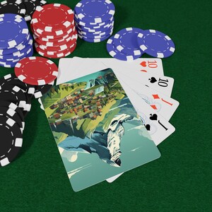Schweizer Wahrzeichen Poker Spielkarten, Vintage Style Deck, Game Night Essential, einzigartiges Geschenk für Gamer, PokerTurnier Zubehör