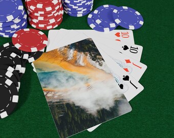 Yellowstone National Park Poker Playing Cards, Unique Game Night Accessory, Gamers Gift, Casino Night Decor, Bridge and Texas Hold'em Fun