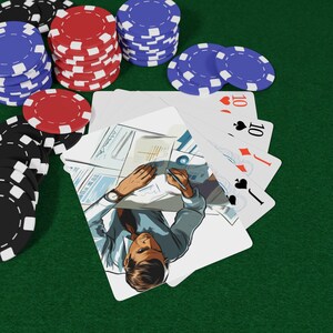 Naipes de planificación empresarial: baraja de estrategia para emprendedores, regalo de kit de herramientas para startups, cartas de desarrollo empresarial y establecimiento de objetivos, noche de póquer