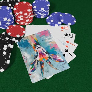 Carte da gioco Gazelle - Elegante mazzo di carte ispirate alla fauna selvatica, Graziose carte Gazelle ispirate all'arte e alla natura, Gioco di carte collezionabile unico, Divertimento con le carte da gioco
