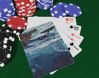 Inuit Adventures Poker Playing Cards Set, Vintage Gaming Cards, Unique Gift for Card Players, Fun Game Night, Collectible Card Decks