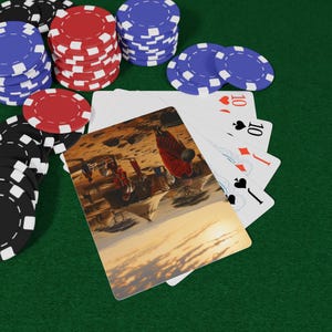 Juego de cartas de póker "African Life", regalo único para gamers, artículos esenciales para una noche de juegos, artículos para fiestas de póker, barajas coleccionables