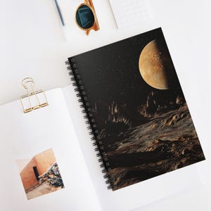 Exploring Pluto Spiral Notebook - Ruled Line, Space-Themed Journal, Astronaut Gift, Writing Diary, School Supplies, Stargazing Companion