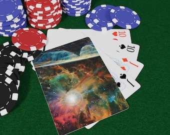 星間タペストリーポーカートランプセット、ギャラクシートランプ、宇宙