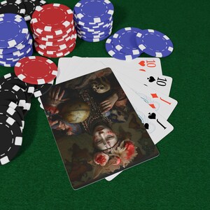 Set di carte da gioco da poker con folklore mondiale / Regalo unico per gli amanti delle carte / Estetica vintage / Perfetto per serate di gioco, collezionisti, poker