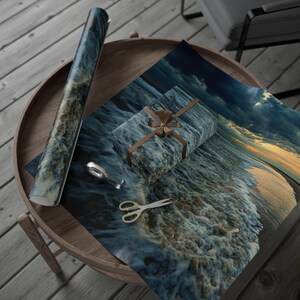 Virginia Beach Wrapping Paper, Coastal Gift Wrap, Beachy Gift Wrap, Nature-Inspired Decoration, Perfect for Summer Celebrations