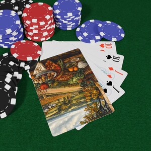 Carte da gioco Country Cooking Poker, essenziali per le serate di gioco, regalo unico per i giocatori, carte artistiche da collezione, perfette per le feste, serate di gioco