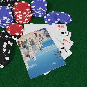 Tunisia Poker Playing Cards Set, Unique Gift for Card Game Lovers, Casino Night, Family Game Night, Poker Enthusiasts, Home Decor