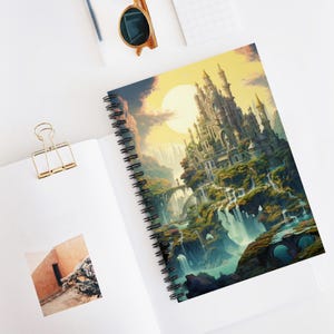 Fantasy Spiral Notebook - Ruled Line, Perfect for Journaling, Notetaking, Gift for Artists, Dreamy Aesthetic, Magical Decor, Fun Diary