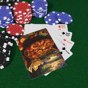 クレオール料理ポーカートランプセット、カードゲーム、ホームデコレーション、レクリエーション活動のためのユニークなギフト、限定版、コレクターアイテムの楽しみ
