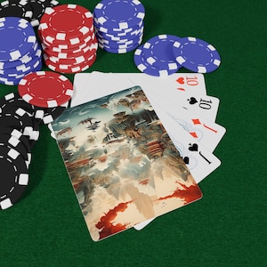 Baraja de póker china, cartas únicas para una noche de juegos, regalo para amantes del póker, juego de cartas artístico, juegos de mesa, decoración del hogar