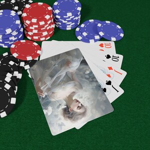 Ethereal Elegance Playing Cards - Graceful Fantasy Deck, art délicat et designs de rêve, jeu de cartes à collectionner unique, cartes à jouer