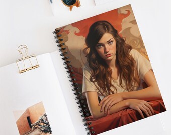 Notatnik spiralny Trust Issues - linia liniowana, inspirujący dziennik, uroczy notatnik, artykuły szkolne, prezent dla kreatywnych, wyjątkowe artykuły piśmiennicze