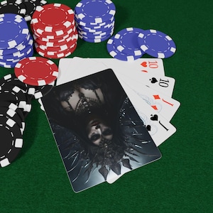 Cartas de pôquer Dark Queen, baralho exclusivo para noites de jogos, festa de Halloween, presente para jogadores, design de cartas vintage, noite de pôquer