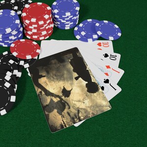 Cartas de Baralho Shadow Play - Baralho Estético Dark, Cartas de Arte Silhouette, Conjunto Gótico Misterioso, Presente para Fãs de Terror e Colecionadores de Fantasia