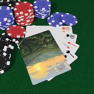 Great Smoky Mountains-pokerspeelkaarten, Boho Game Night Essential, cadeau voor gamers, natuurliefhebbers, uniek kaartspel, vintage kaartenset