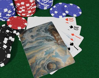 Conjunto de cartas de pôquer Shifting Tides - presentes exclusivos para jogadores, decoração de casa, noite de jogos de tabuleiro, itens colecionáveis, festas com tema de cassino