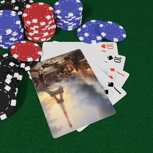French History Poker Playing Cards Set, Vintage Style Card Game, Unique Gift for Gamers, Casino Night Decor, Collectible Playing Cards